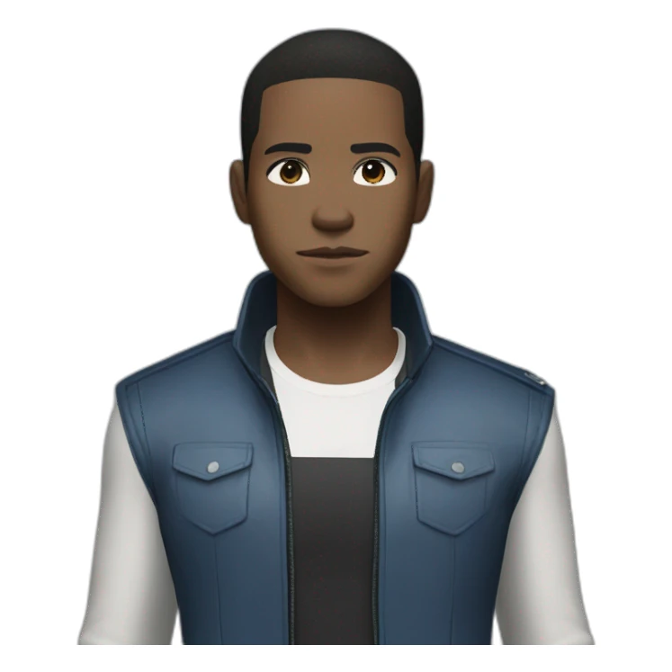 Android Connor from the video game detroit become human sticker