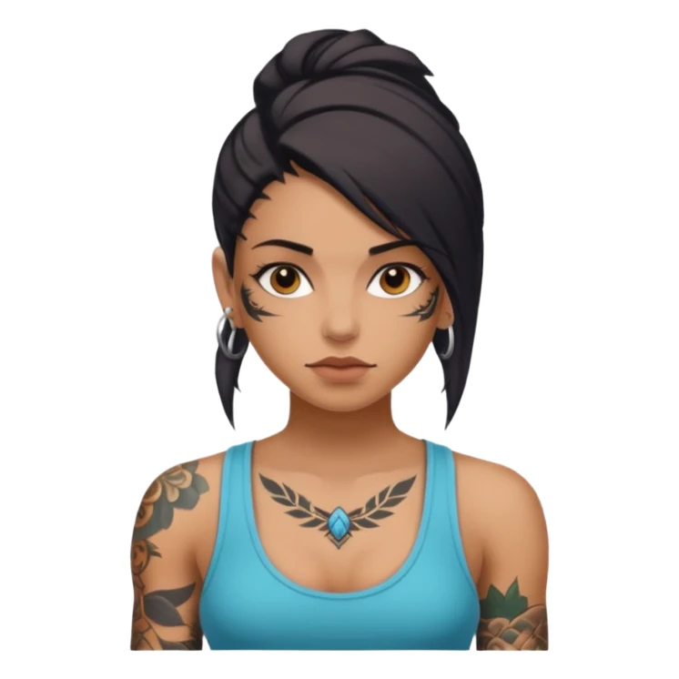 SUPER TATTOOED GIRL sticker