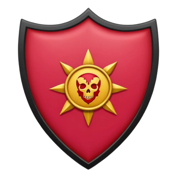 brasão rosa de sangue vermelha sticker