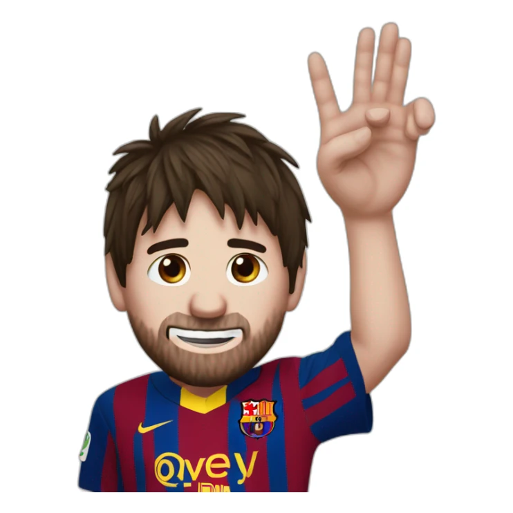 messi con una tuerca en la mano sticker