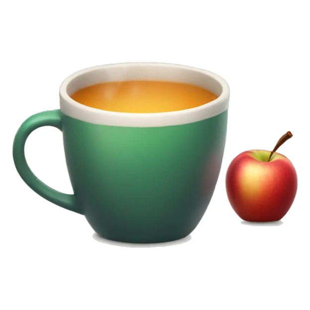 Hot apple cider in a mug  sticker
