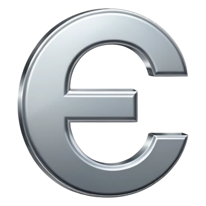 $ dollar metal symbol sticker