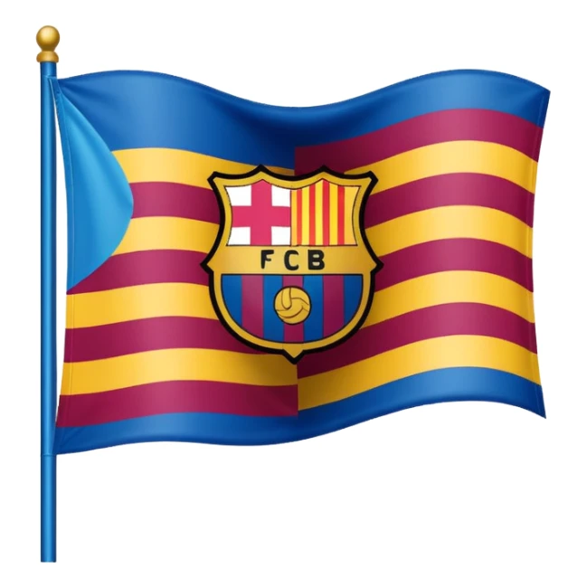 Create FC Barcelona flag emoji sticker