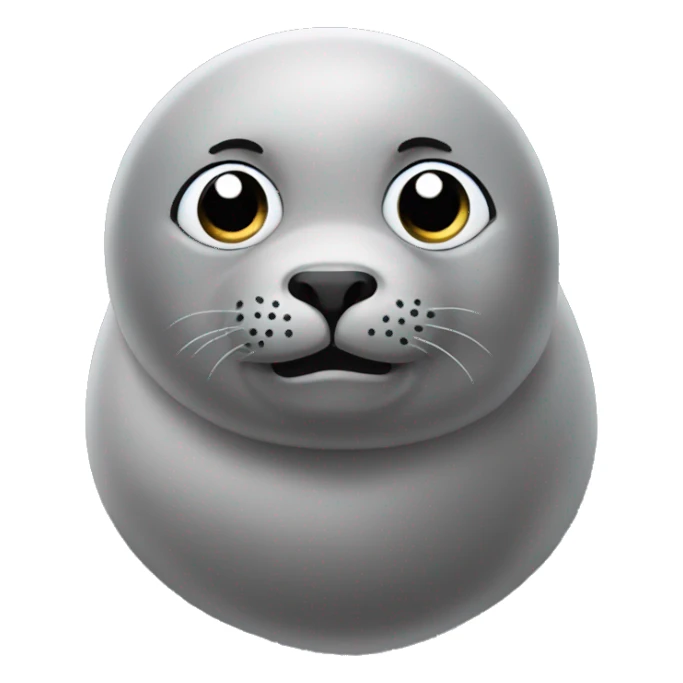 a seal turning it's head and looking awkward sticker