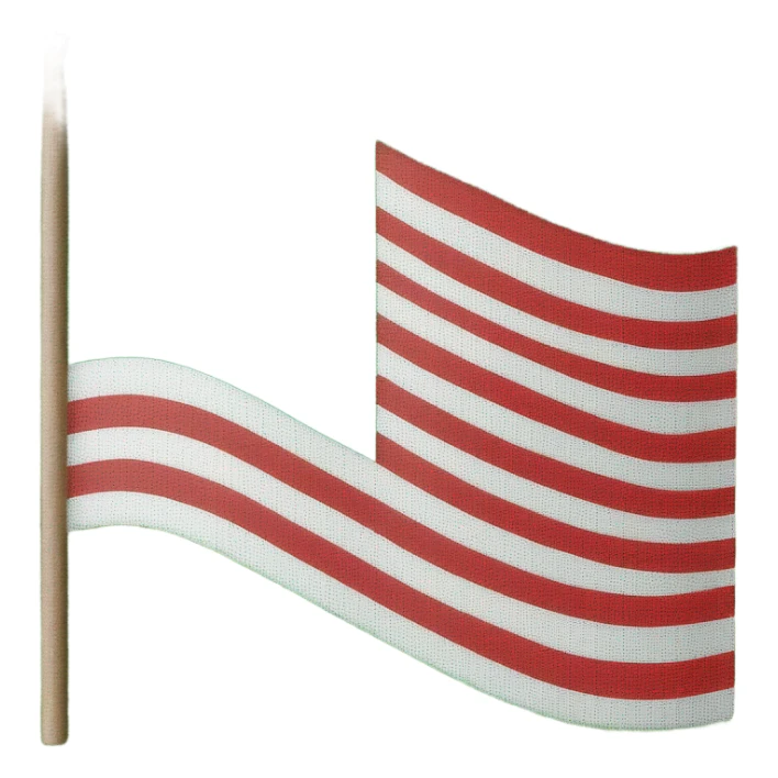 Country flag horizontal green white red  sticker