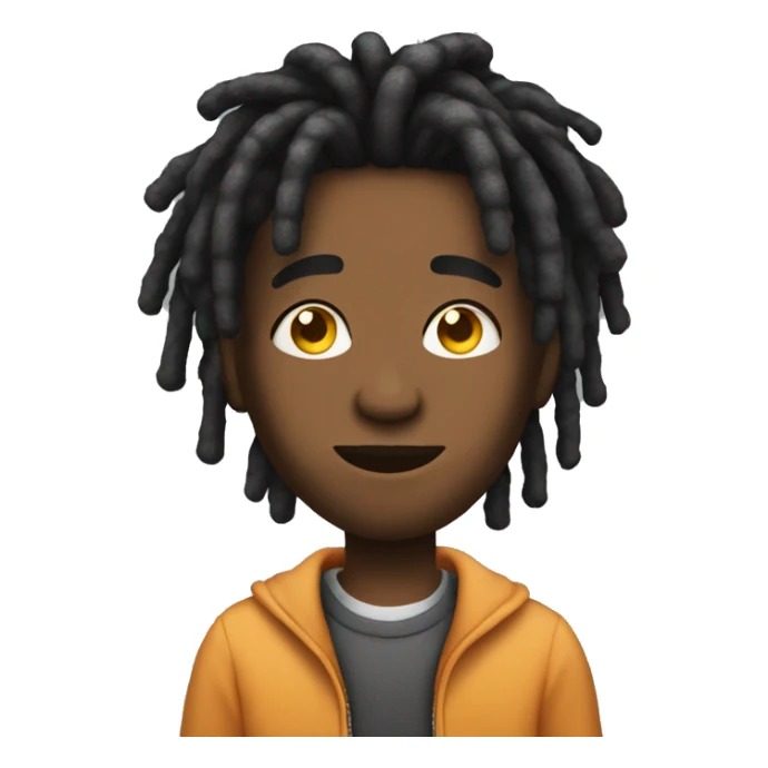 Glo gang with short dreads sticker