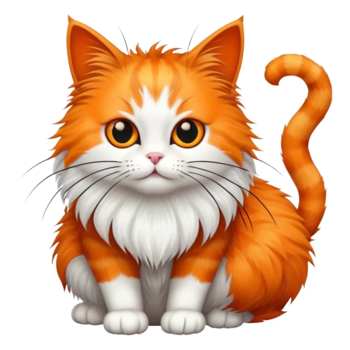 cat and near him spider sticker