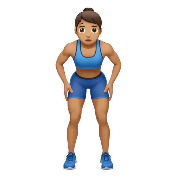 persona haciendo burpees sticker