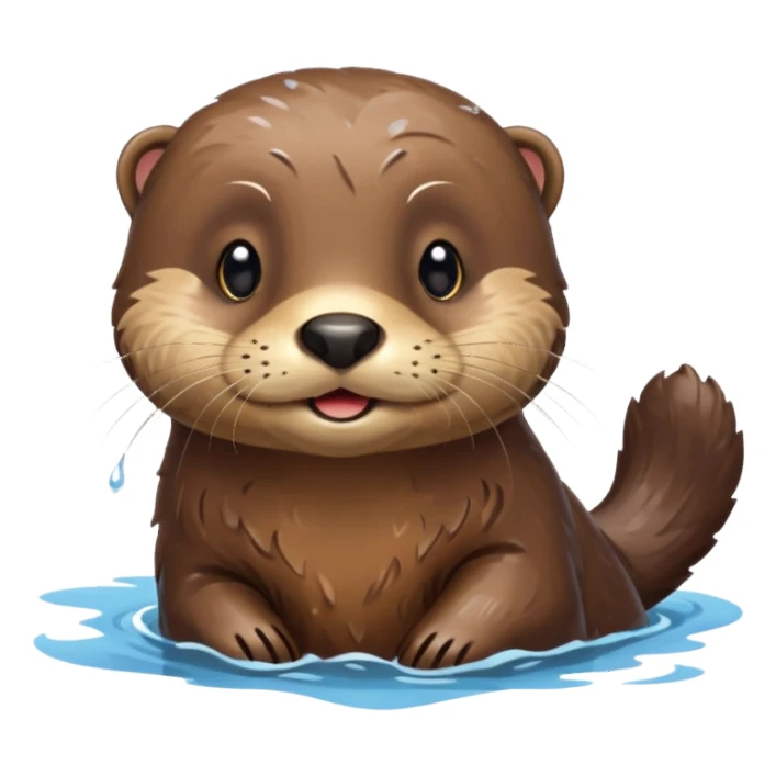Scottish otter sticker