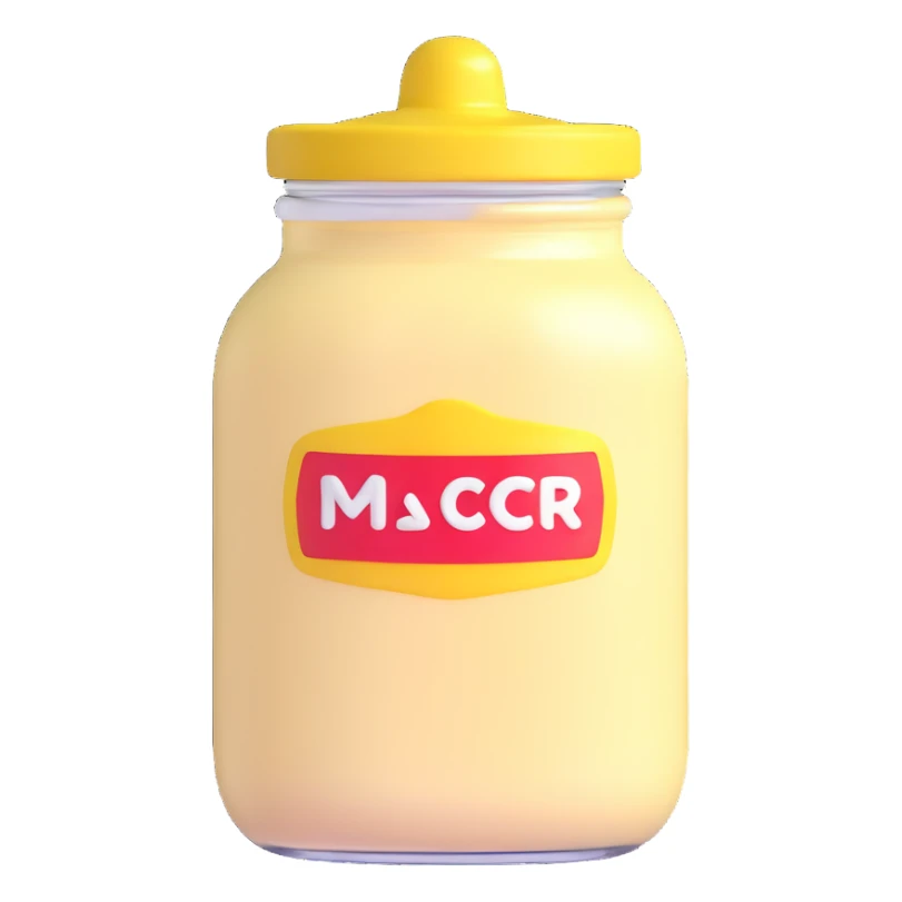 mayonnaise jar sticker