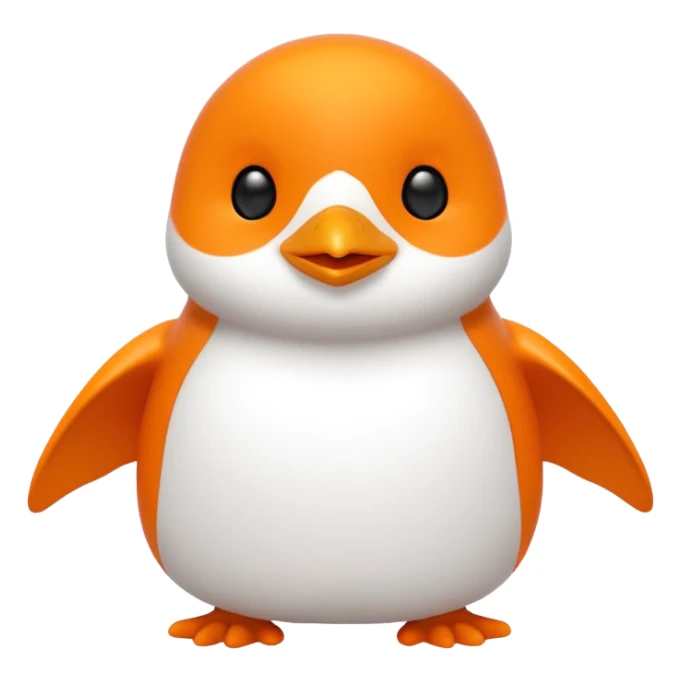 Text, in bright orange, that spell 'Bind is Life!!!' and also include a little white happy penguin sticker