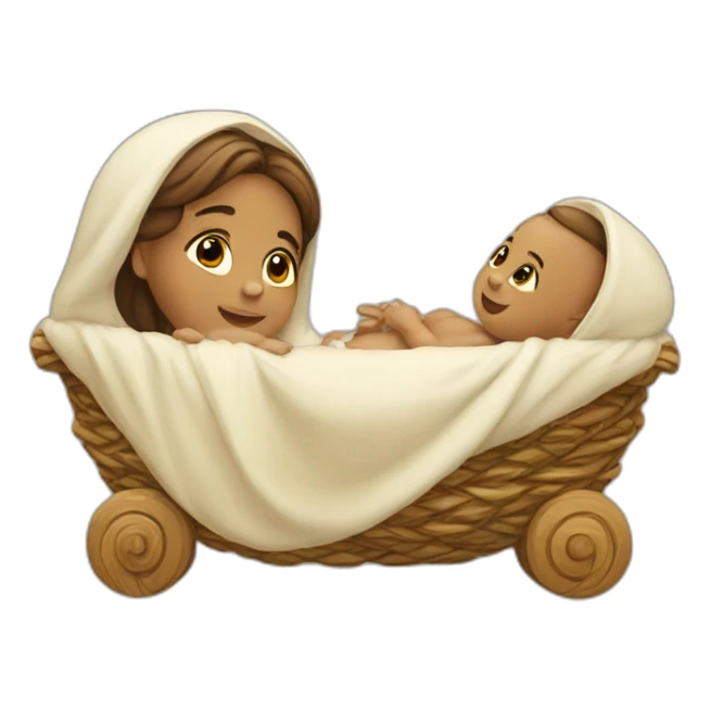 baby jesus Joseph mary sticker