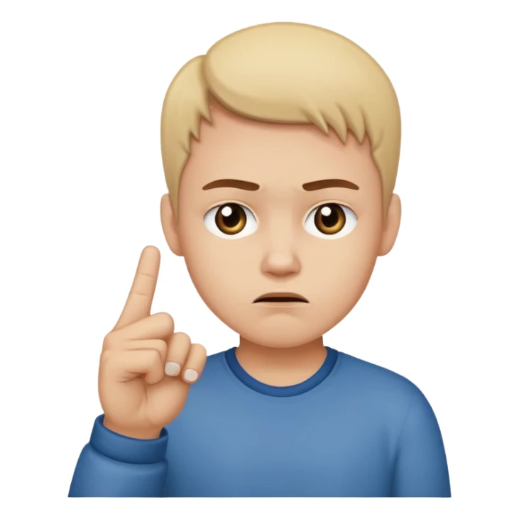 Sad face that’s making outdoing the middle finger sticker