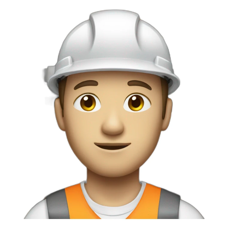 a worker in a warehouse white skin sticker