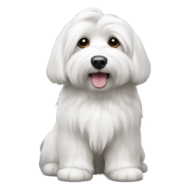 Coton de tulear that’s grey and white  sticker