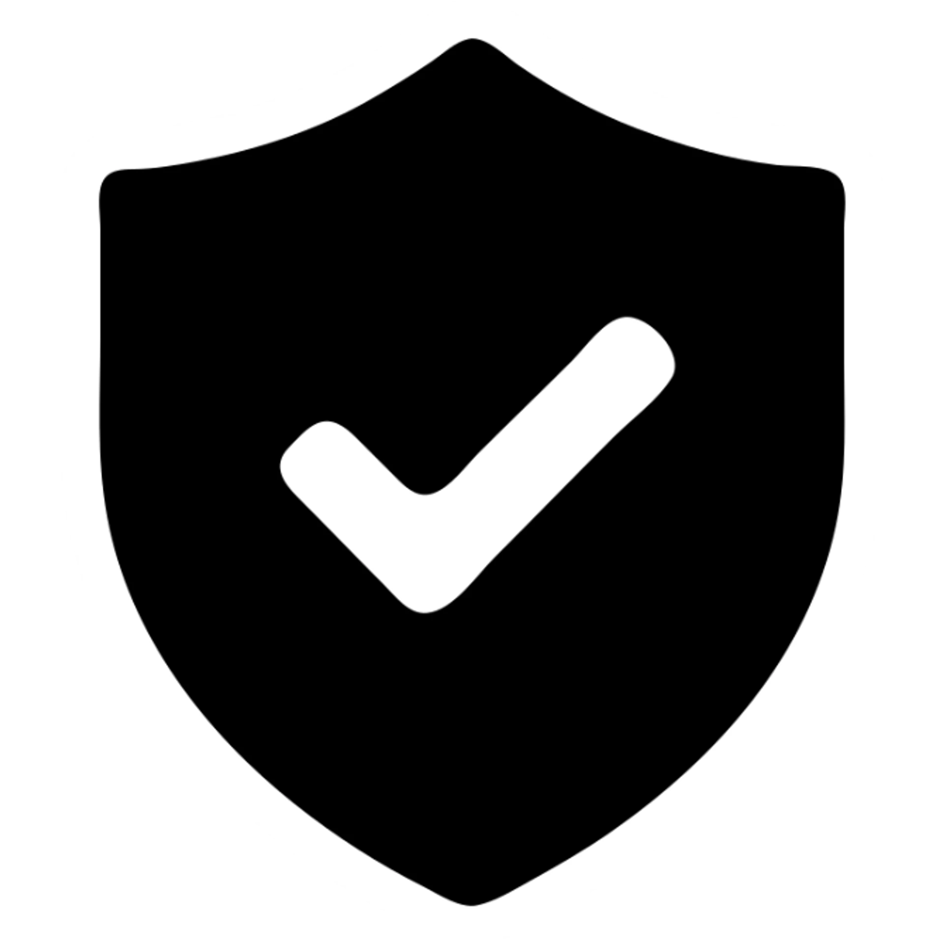 icon of a shield with a checkmark inside, representing authenticity sticker