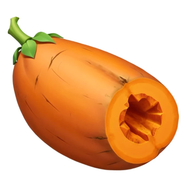 pointy sweet potato no green part sticker