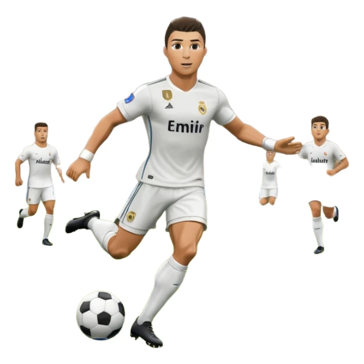 Ronaldo scoring a goal sticker