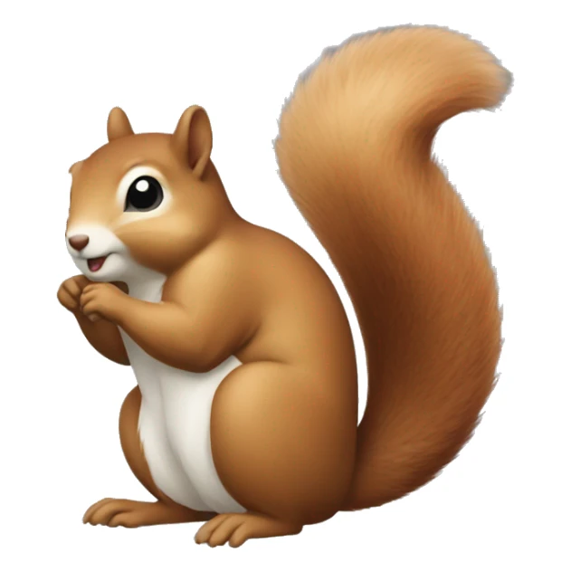 Japanese squirrel sticker
