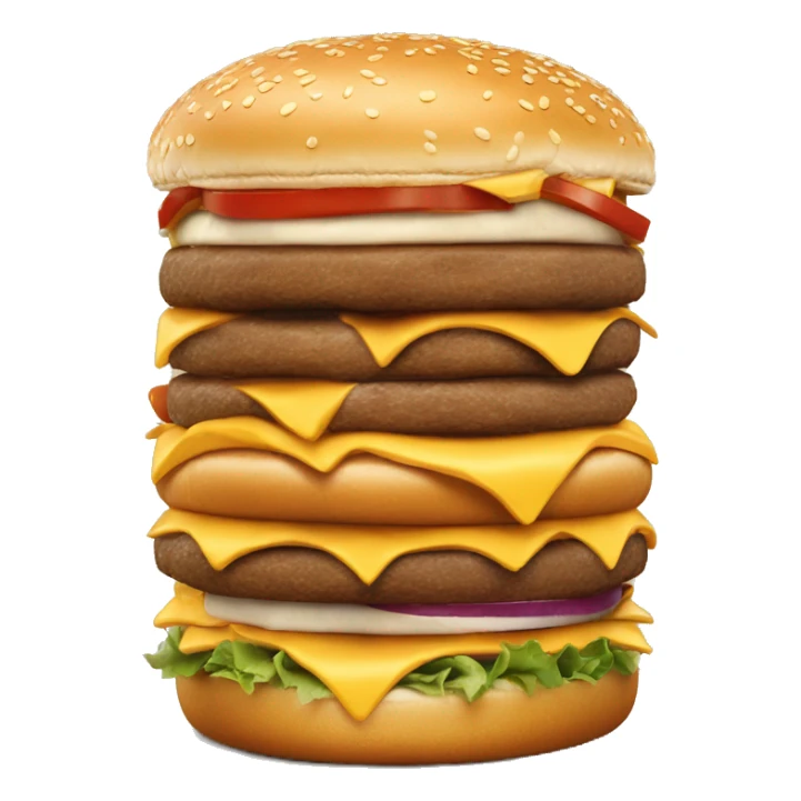 mega extra large mc donald’s cheese burger meal sticker