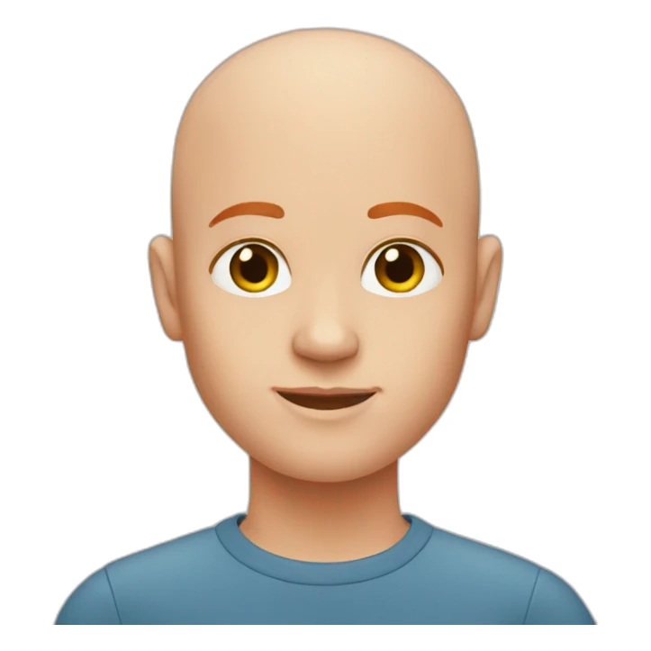 bald redhead sticker