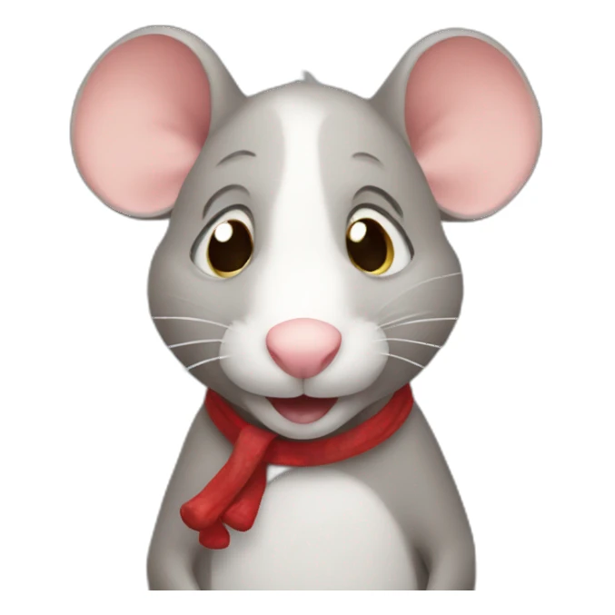 christmas rat sticker