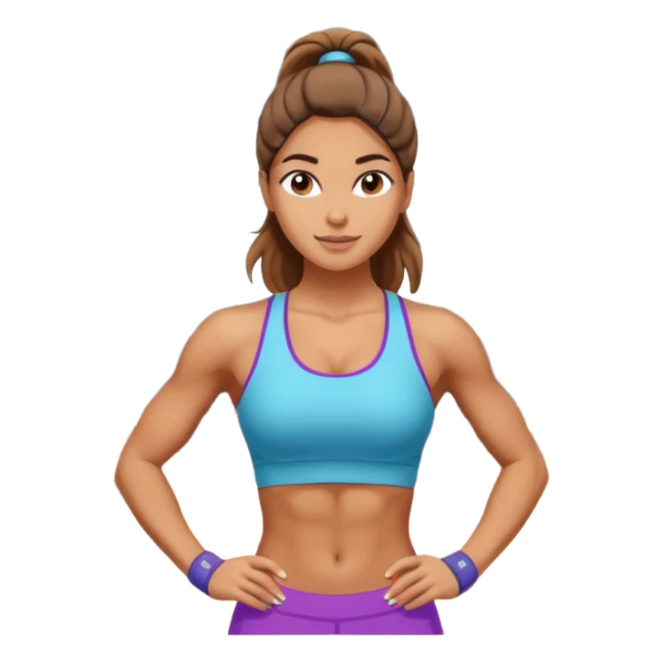 girl gym sticker