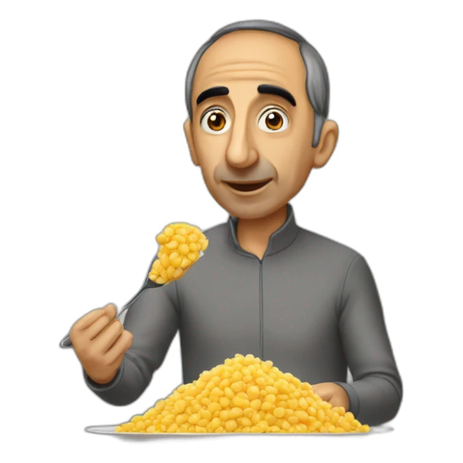 ZEMMOUR QUI MANGE UN MAFé sticker