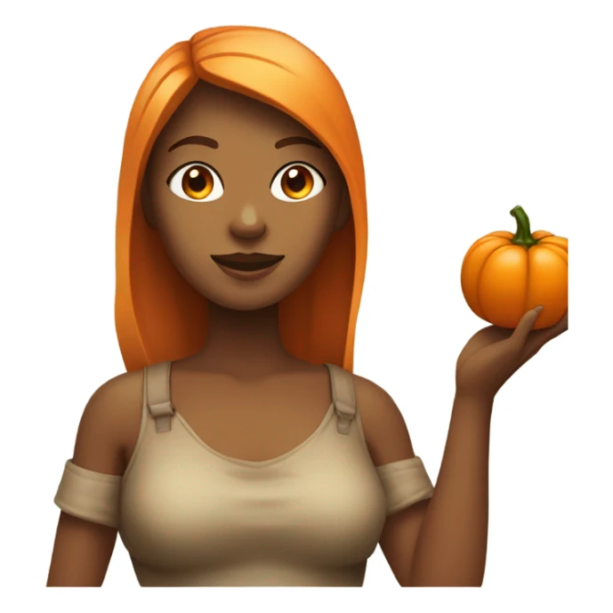 Femme avec un corps de citrouille  sticker