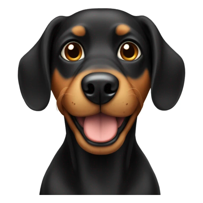 Black and Tan dog  sticker