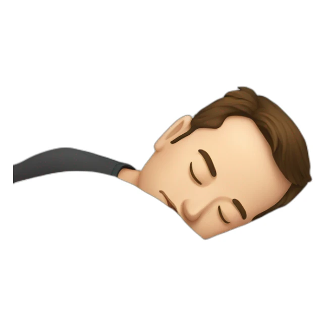 elon musk sleeping sticker