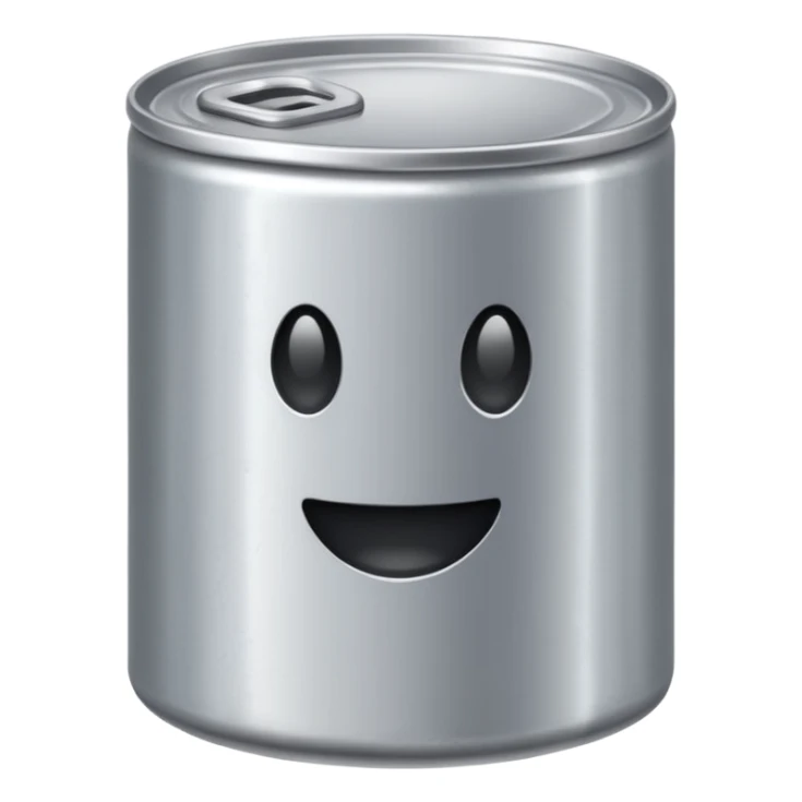 boite de conserve en metal sticker