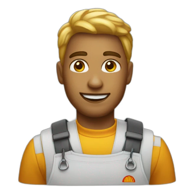 McDonald's employee, artist sticker