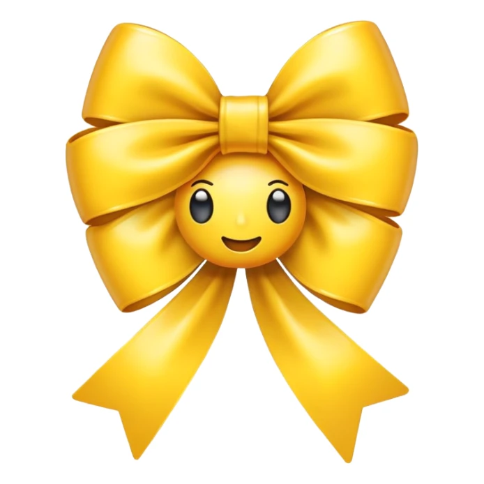 Emoji avec un noeud sticker