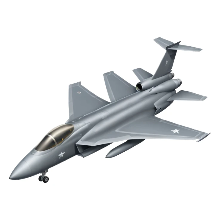 Military jet sticker