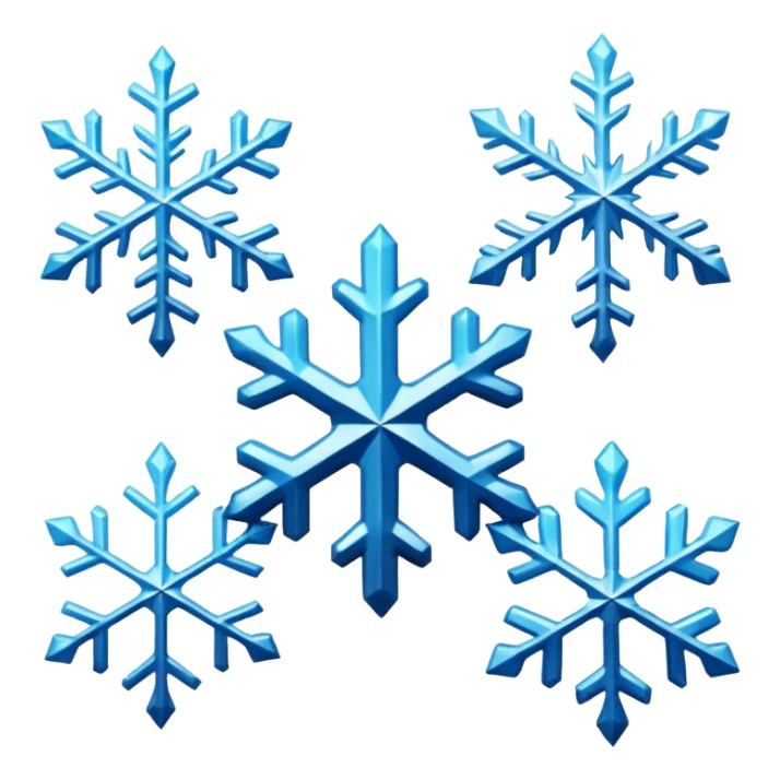 Snowflakes in winter morning sticker