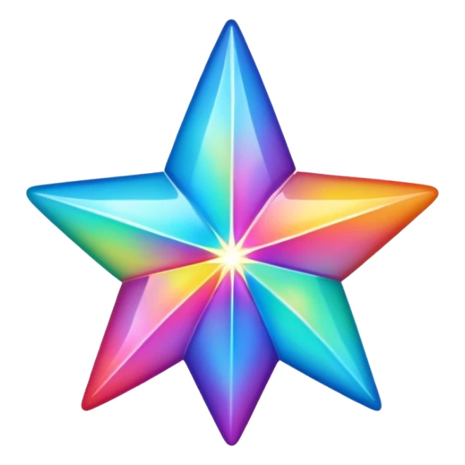 Rainbow Star sticker