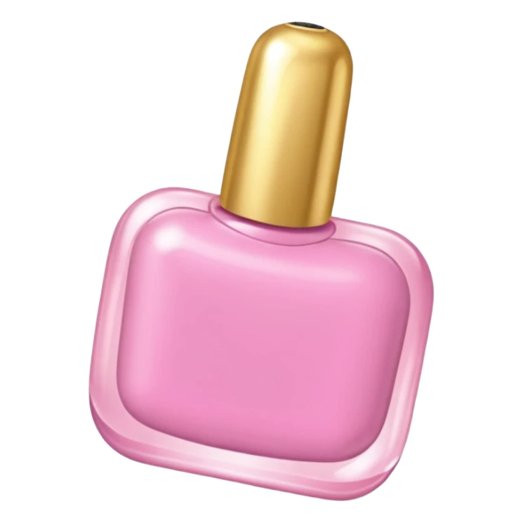 gold rococo pink inflatable puffy nail polish sticker