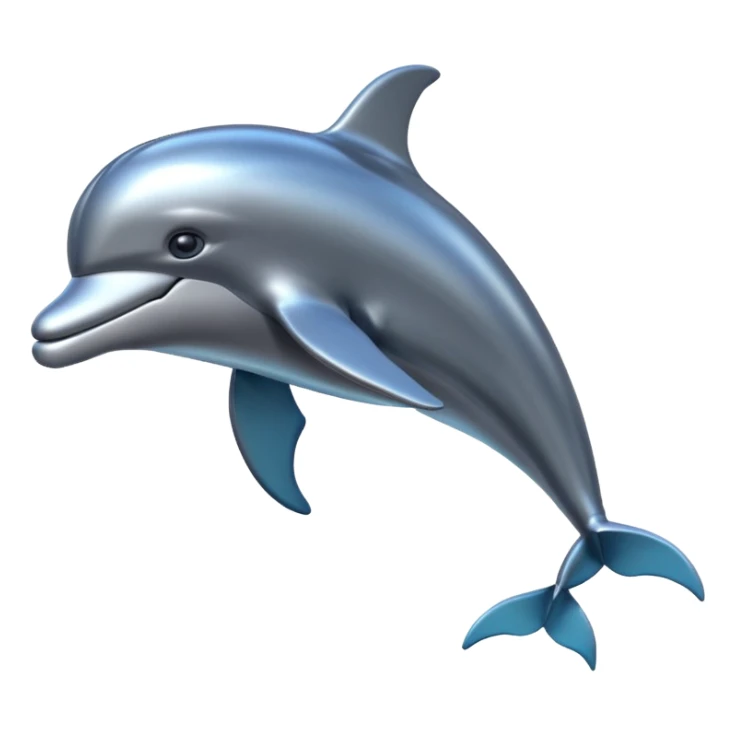 robot dolphin with iron skin sticker