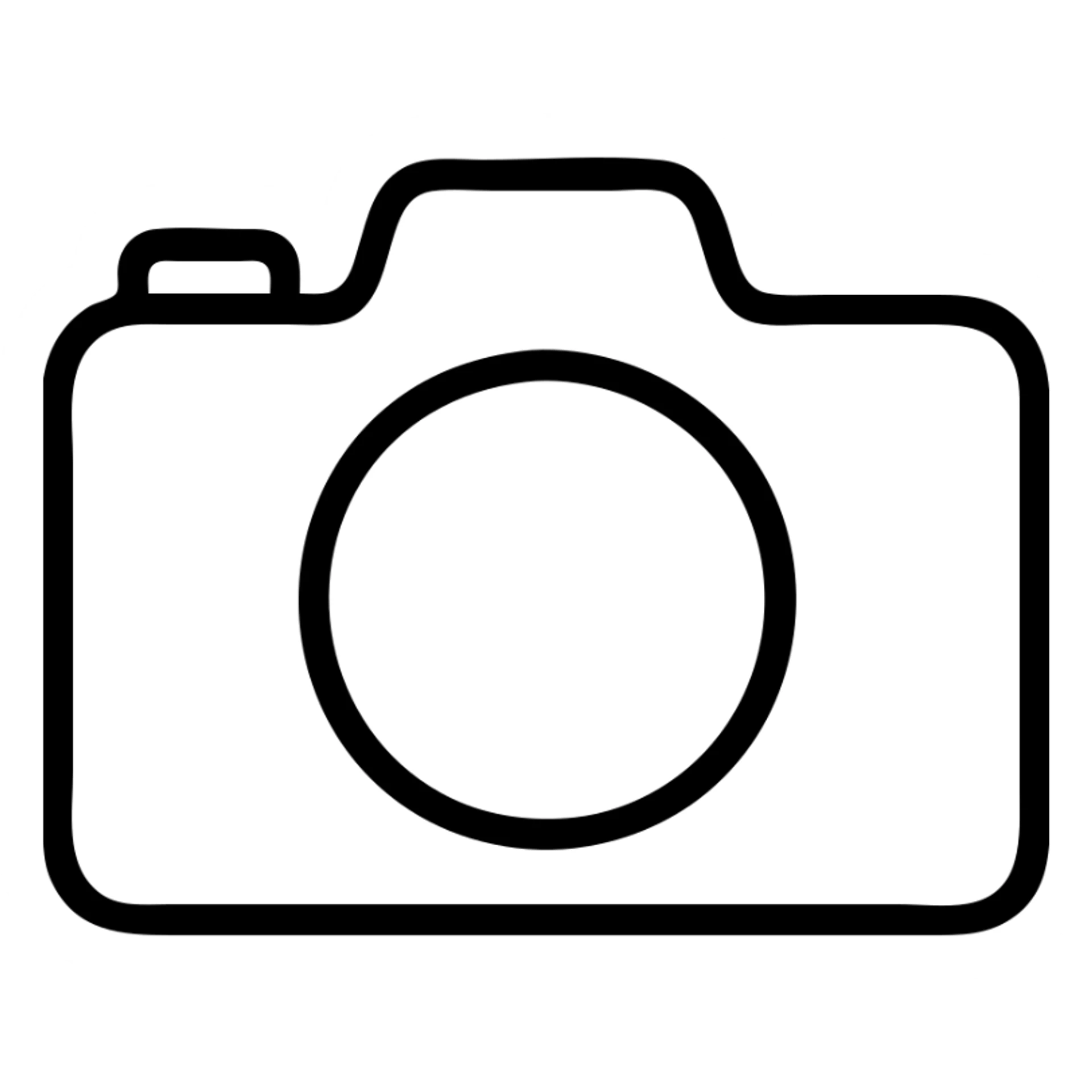 camera simple icon sticker
