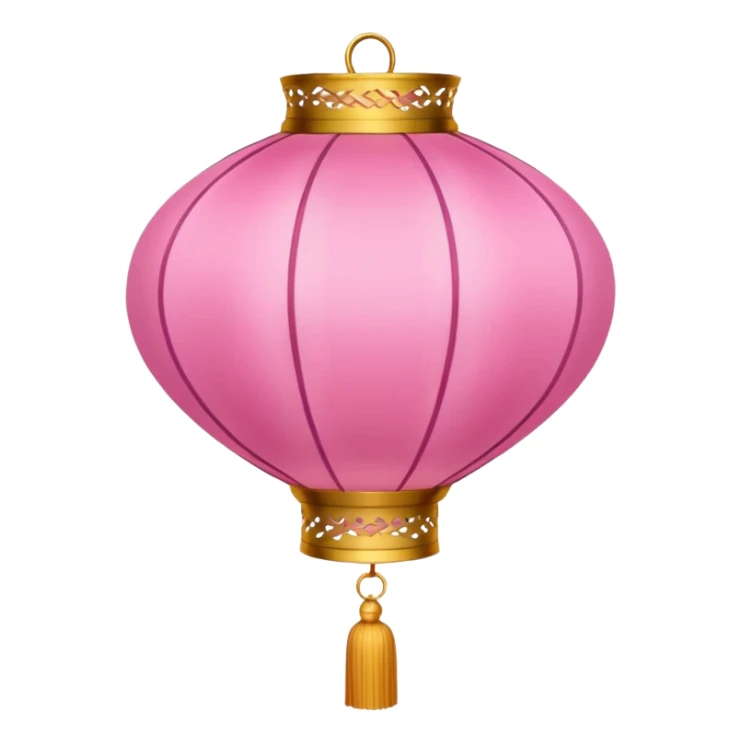 pink ornamented chinese lantern sticker
