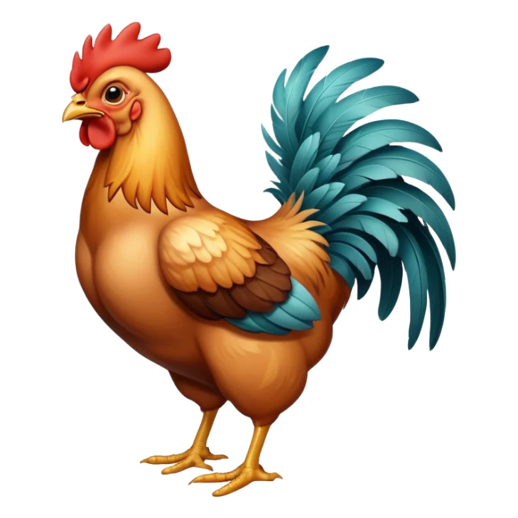 chicken who is ripped like a body builder sticker