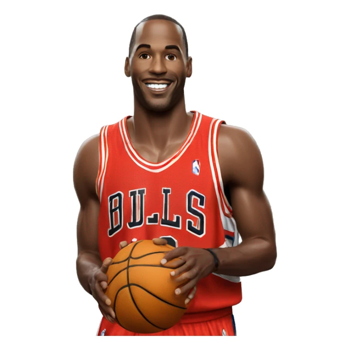 mickael jordan qui joue au basket sticker