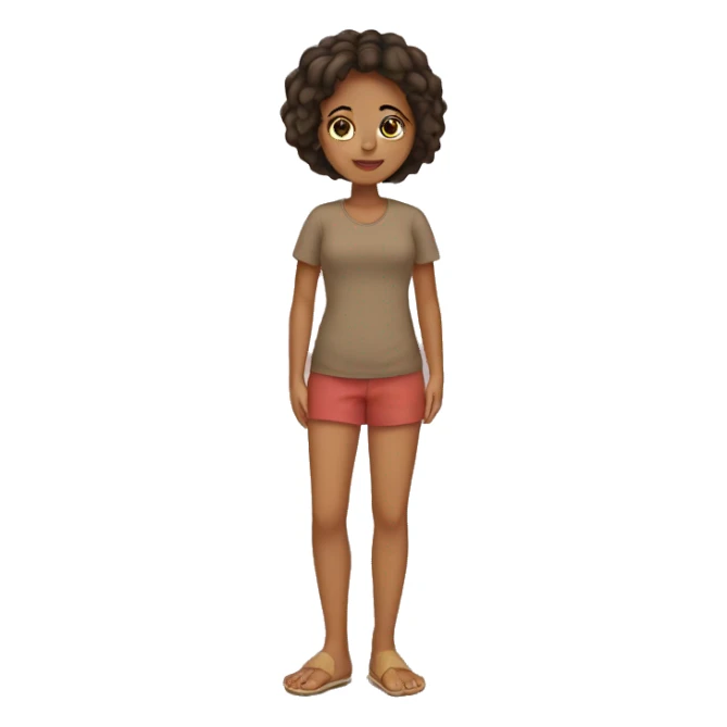 Girl with feet sticker