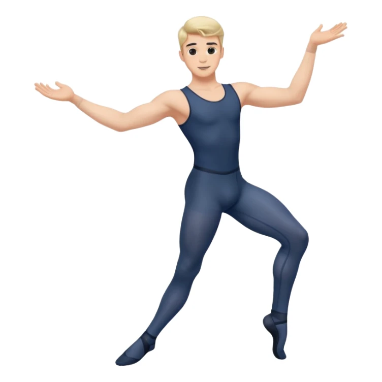 male dance choreographer with full tights  sticker