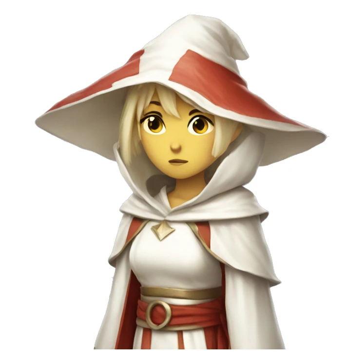 Annoyed girl white mage sticker