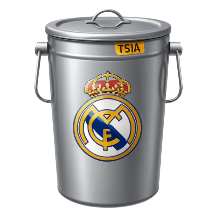 Real Madrid poubelle sticker