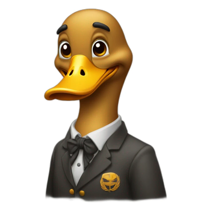 Un canard qui fume sticker
