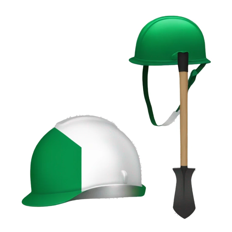 nigeria flag gardener helmet sticker