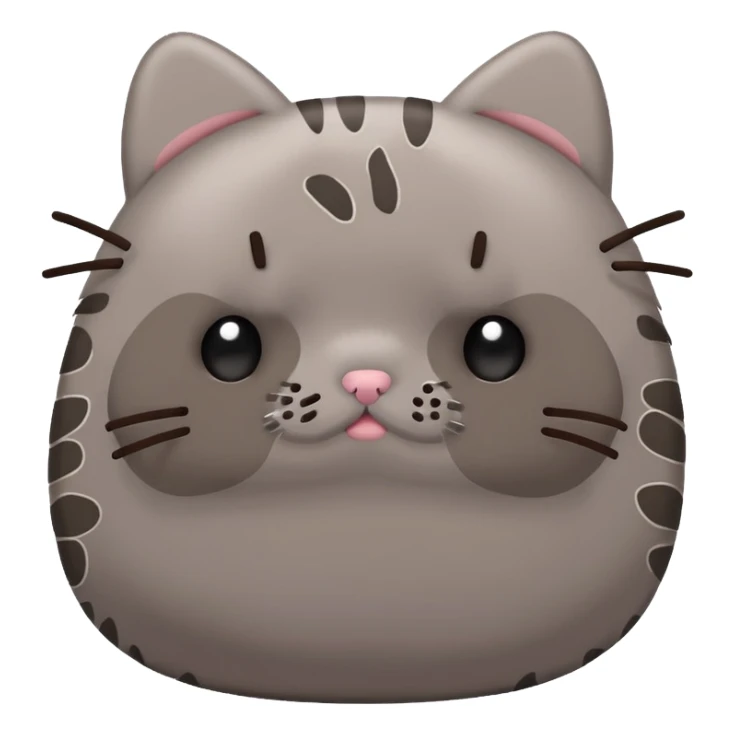 sad pusheen red heard it should be sad sticker